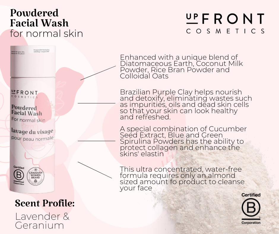 Powdered Facial Wash  Normal Skin – Upfront Cosmetics